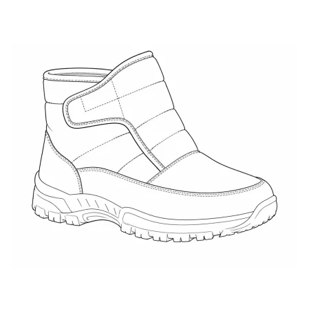 Bottines femme noires fourrées à scratch du 36 au 41