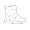 Bottines femme fourrées gris argent taille 36 à 41