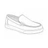 Mocassins bleus textile semelle PU mesh - Chaussures confort