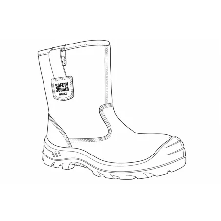 Pack bottes sécurité Alask S3 marron acier cuir antistatique