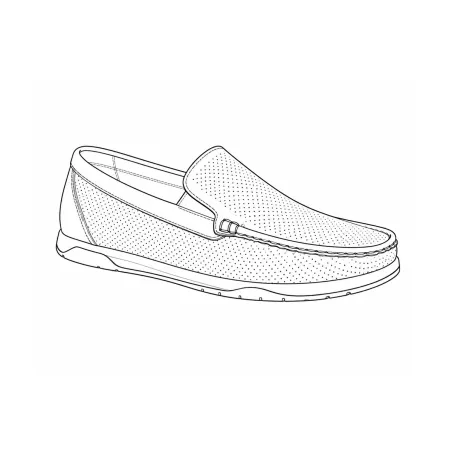 Chaussures bateau facile à enfiler synthétique bleu marine