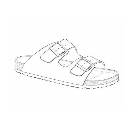 Sandales Tristan double brides réglables marron 40 à 45