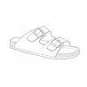Sandales Tristan double brides réglables marron 40 à 45