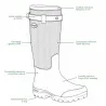 Bottes Primo Country Zip textile rip-stop Marron Foncé 40 à 46