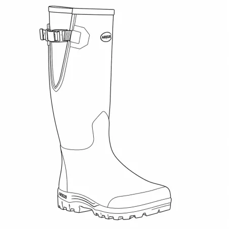 Bottes Pioneer Hunting Green confort caoutchouc 40 à 46