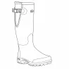 Bottes Pioneer Hunting Green confort caoutchouc 40 à 46