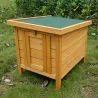 Nichoir cube en bois de pin 42x52x43,5 cm - Abri polyvalent pour animaux