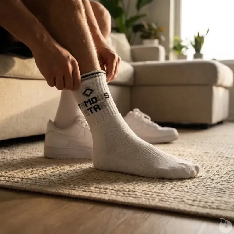 Lot de 3 paires de chaussettes sport coton blanches