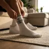 Lot de 3 paires de chaussettes sport coton blanches