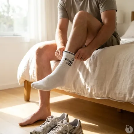 Lot de 3 paires de chaussettes sport coton blanches