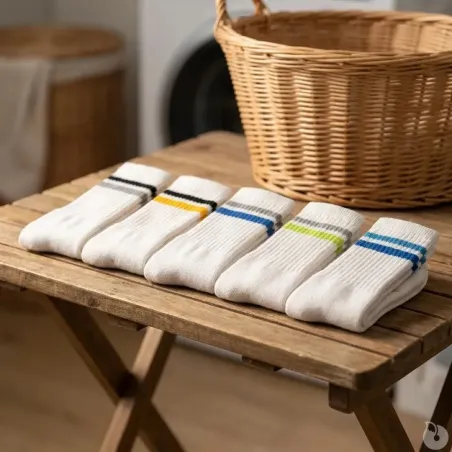 Lot 5 paires chaussettes blanches 43/46 - 47/48