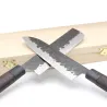 Coffret 2 Couteaux Japonais Nakiri & Santoku - Artisanat Traditionnel