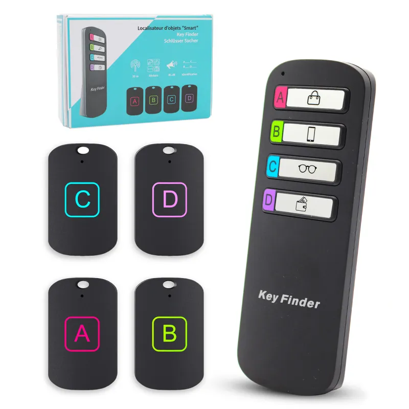 Localisateur d'Objets Intelligent avec 4 Récepteurs - Retrouvez Vos Affaires en un Clic