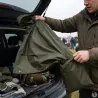 Poncho imperméable polyester enduit kaki taille unique