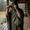Poncho imperméable polyester enduit kaki taille unique