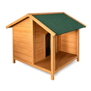 Niche en Bois pour Chien - Terrasse Épicéa 100x90x82cm