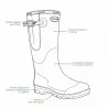 Bottes Tradition jersey confort caoutchouc kaki 37 à 47