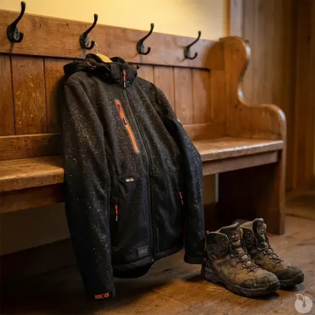 Veste Softshell Trystan Kaki/Noir Herock M à 3XL – Respirante & déperlante
