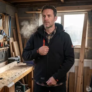 Veste Softshell Trystan Kaki/Noir Herock M à 3XL – Respirante & déperlante