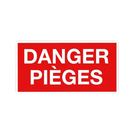 Lot de 10 panneaux Danger pièges Akilux 26 x 20 cm | Ducatillon