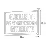 Lot de 5 panneaux Cueillette de champignons interdite aluminium 30 x 20 cm | Ducatillon