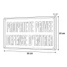 Panneau Propriété privée Défense d'entrer aluminium 35 x 25 cm | Ducatillon