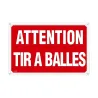 Lot de 10 panneaux Attention tir à balles Akilux 26 x 20 cm | Ducatillon