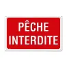 Lot de 10 panneaux Pêche interdite Akilux 26 x 20 cm | Ducatillon