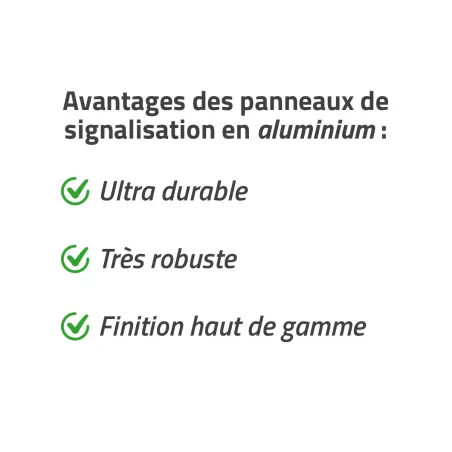 Lot de 5 Panneaux « Chasse interdite » Alu 26x20cm 