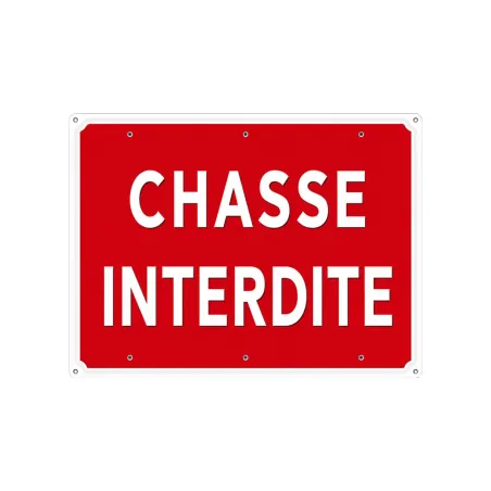 Lot de 10 Panneaux « Chasse interdite » Akilux 26x20cm