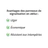 Lot de 10 Panneaux « Chasse interdite » Akilux 26x20cm