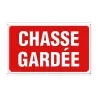 Panneau Chasse gardée aluminium 30 x 20 cm | Signalisation chasse | Ducatillon