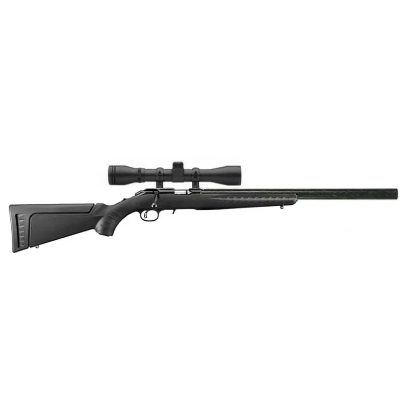 RUGER PACK CUSTOM SILENCE AMERICAN RIMFIRE 22LR 56CM NOIRE LUNETTE 3-9X40 HOUSSE