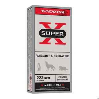 WINCHESTER 222REM POWER POINT 50GR X20