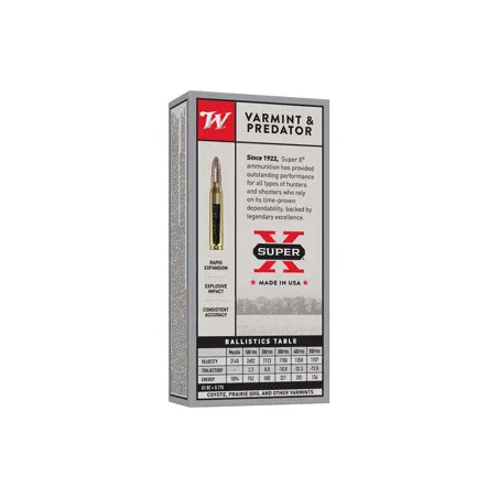 WINCHESTER 222REM POWER POINT 50GR X20