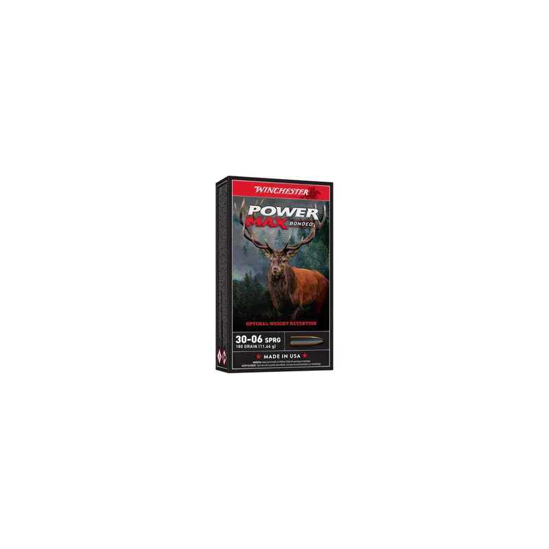 WINCHESTER 30-06 POWER MAX BONDED 180GR X20