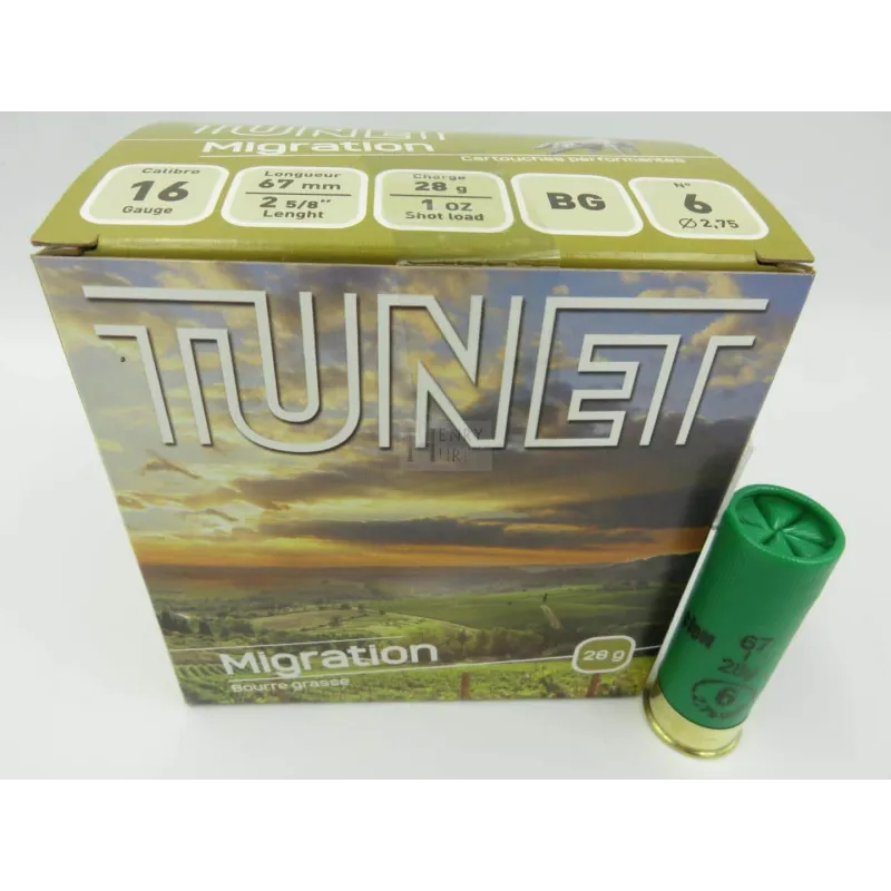 TUNET MIGRATION CAL 16 N-6 BG 28G X25