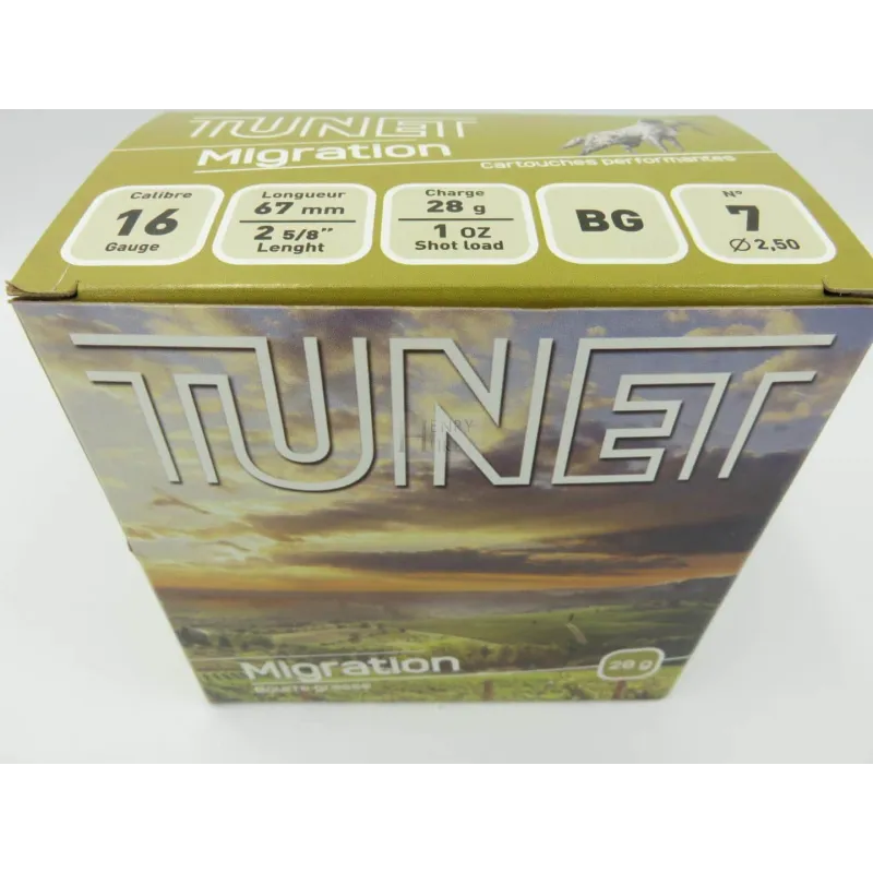 TUNET MIGRATION CAL 16 N-7 BG 28G X25