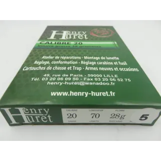 Cart Henry Huret cal 20 BG 28 g Pl 5 Boite de 10
