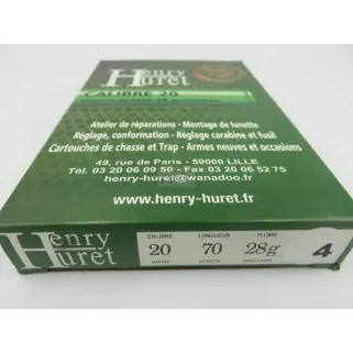 Cart Henry Huret cal 20 BG 28 g Pl 4 Boite de 10