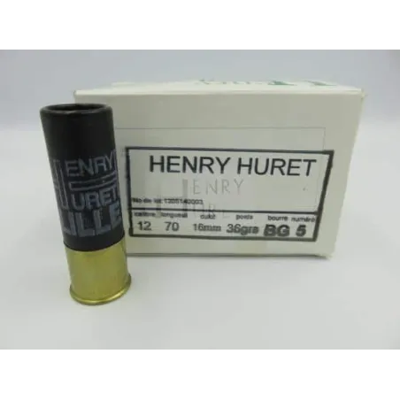 Cart Henry Huret cal 12 BG 36 g Pl 5 Boite de 10