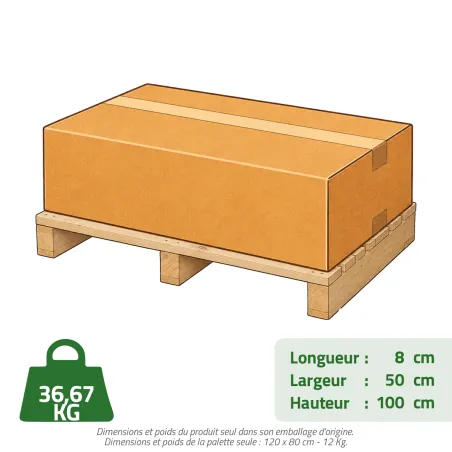 Ganivelle en Châtaignier - Rouleau 5m x Hauteur 1m - Espacement 6-7 cm