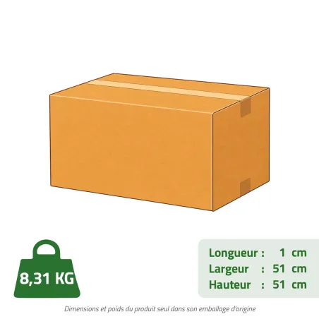 Dalles PVC clipsables 1m² imperméables - Lot de 4 dalles