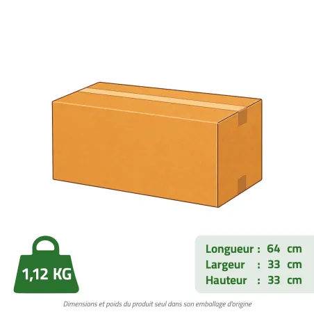 Plateau de service avec couvercle Ø30,5cm H20cm 890g