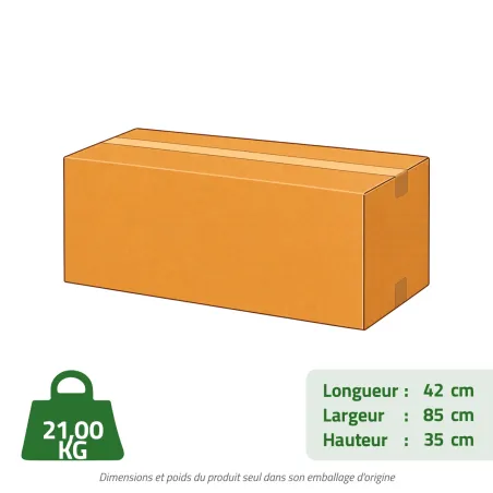 Bac à fleurs rectangulaire bois autoclave 80x40xH33cm Bois autoclave