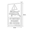 Panneau signalétique « Attention chasse en cours » en akilux 60 x 40cm