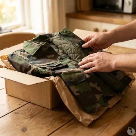 Veste chasse fermeture glissière coton polyester camo 6 à 16 ans
