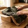 Veste chasse fermeture glissière coton polyester camo 6 à 16 ans