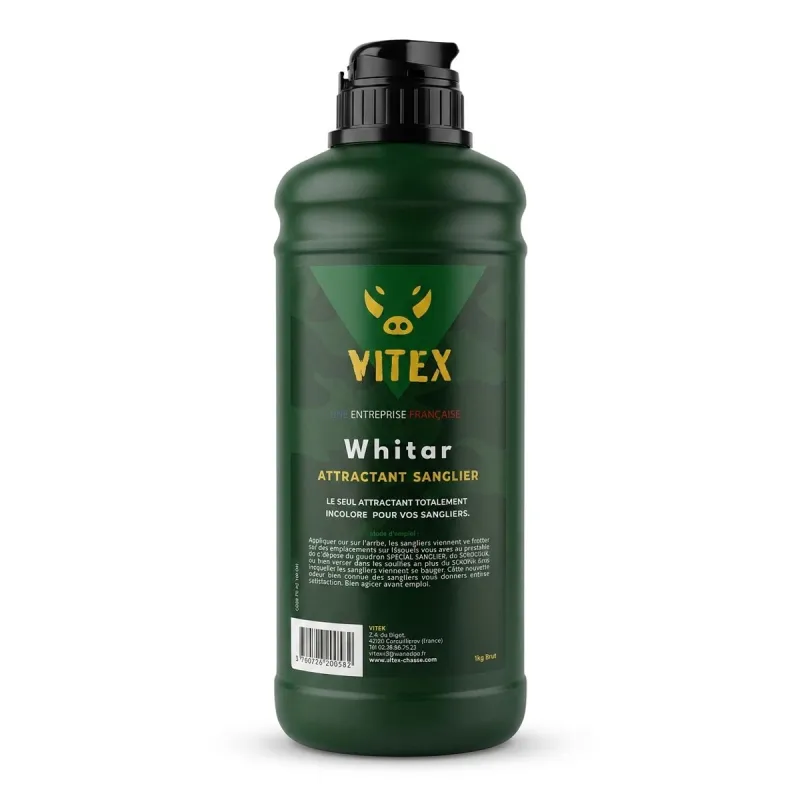 Bouteille Whitar 1kg - Attractant Incolore pour Chasse