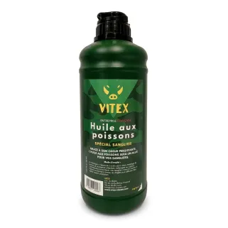 Bouteille d'huile aux poissons Vitex 1000 ml - Appât olfactif pour sangliers